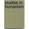 Studies In Humanism door Onbekend