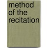 Method of the Recitation door Onbekend