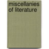 Miscellanies of Literature door Onbekend