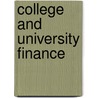 College And University Finance door Onbekend