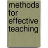 Methods For Effective Teaching door Onbekend