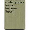 Contemporary Human Behavior Theory by Unknown