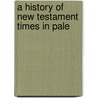 A History Of New Testament Times In Pale door Onbekend