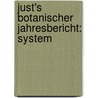 Just's Botanischer Jahresbericht: System door Onbekend