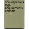 Shakespeare's Legal Acquirements Conside door Onbekend