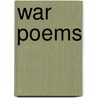 War Poems door Onbekend