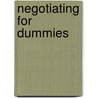 Negotiating For Dummies door Onbekend