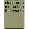 Classroom Instruction That Works door Onbekend