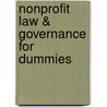 Nonprofit Law & Governance For Dummies door Onbekend