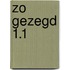 Zo gezegd 1.1