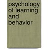 Psychology Of Learning And Behavior door Onbekend