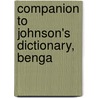 Companion To Johnson's Dictionary, Benga door Onbekend