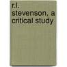 R.L. Stevenson, A Critical Study door Onbekend