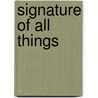 Signature Of All Things door Onbekend