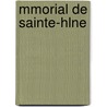 Mmorial de Sainte-Hlne door Onbekend