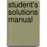 Student's Solutions Manual door Onbekend