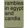 Rambles In Egypt And Candia door Onbekend