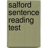 Salford Sentence Reading Test door Onbekend