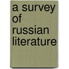A Survey Of Russian Literature door Onbekend