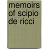 Memoirs of Scipio de Ricci by Unknown