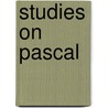 Studies On Pascal door Onbekend