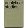 Analytical Studies door Onbekend