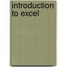 Introduction to Excel door Onbekend
