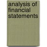 Analysis Of Financial Statements by Unknown