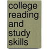 College Reading and Study Skills door Onbekend