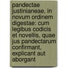 Pandectae Justinianeae, in Novum Ordinem Digestae: Cum Legibus Codicis Et Novellis, Quae Jus Pandectarum Confirmant, Explicant Aut Aborgant door Onbekend