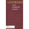 Leidraad voor juridische auteurs door Onbekend