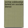 OCMW-zakboekje beleid en sociale dienst door Onbekend