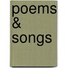 Poems & Songs door Onbekend