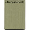 Sitzungsberichte by Unknown