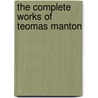 the Complete Works of Teomas Manton by Unknown