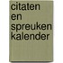 Citaten en spreuken kalender