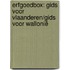 Erfgoedbox: Gids voor Vlaanderen/Gids voor Wallonië