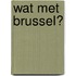 Wat met Brussel?