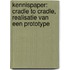 Kennispaper: cradle to cradle, realisatie van een prototype