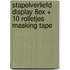 Stapelverliefd Display 8ex + 10 rolletjes masking tape