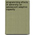Programming effects of adversity on adolescent adaptive capacity