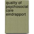 Quality of psychosocial care eindrapport