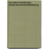 CQ-index module pijn: meetinstrumentontwikkeling door M. Krol