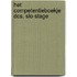 Het competentieboekje DCS. SLO-stage