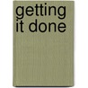 Getting it done by Rianne Verwijs