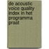 De acoustic voice quality index in het programma praat