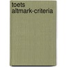 Toets Altmark-criteria door T. Smits