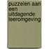 Puzzelen aan een uitdagende leeromgeving