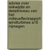Advies over reikwijdte en detailniveau van het milieueffectrapport windturbines A15 Nijmegen by Unknown