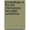 Proceedings of the IIIrd international late blight conference door Onbekend